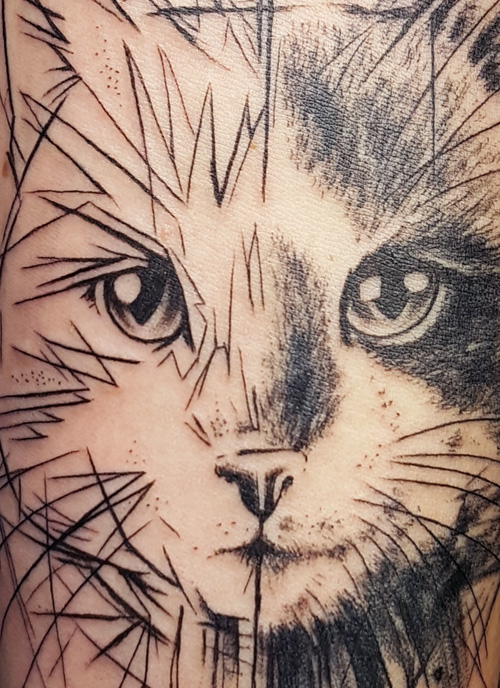 Graphic Art Tattoo by Annea Hamburg